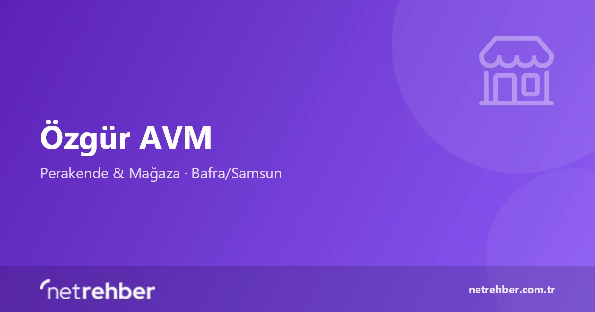 Özgür AVM kapak görseli