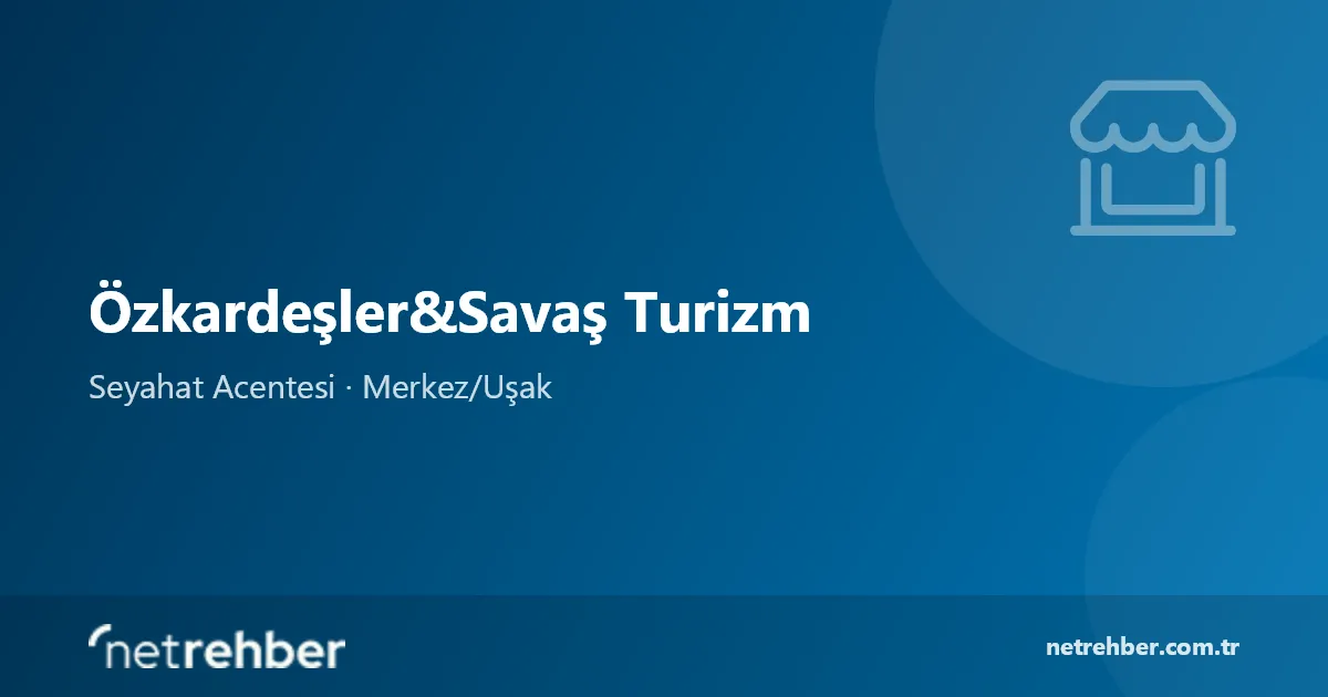 Özkardeşler&Savaş Turizm kapak görseli