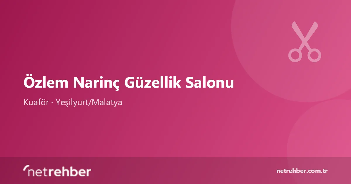 Özlem Narinç Güzellik Salonu kapak görseli