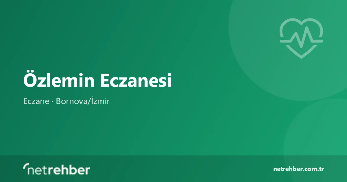 Özlemin Eczanesi kapak görseli