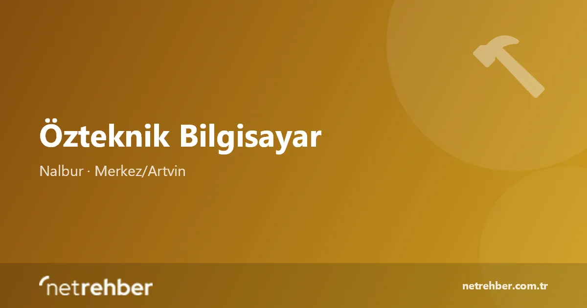 Özteknik Bilgisayar kapak görseli