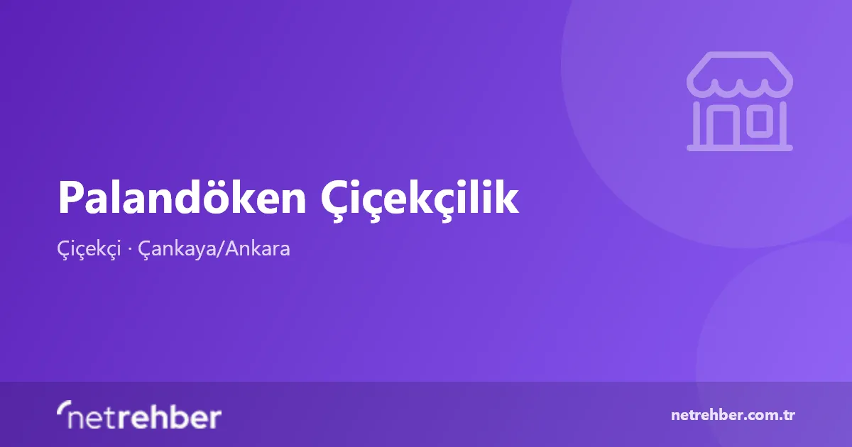 Palandöken Çiçekçilik kapak görseli