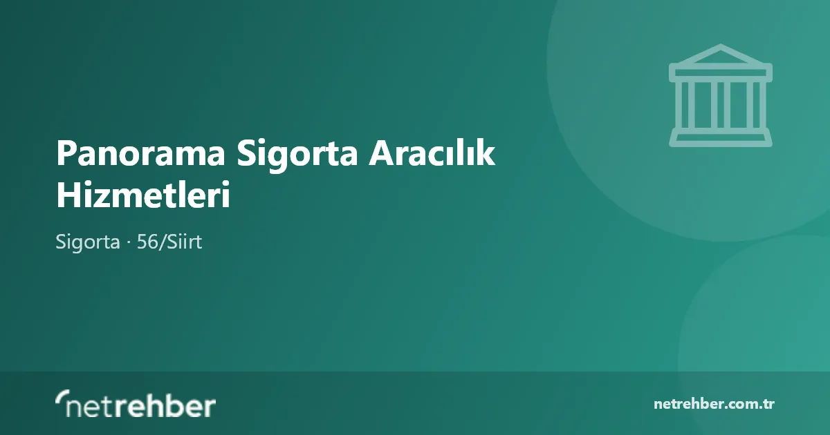 Panorama Sigorta Aracılık Hizmetleri kapak görseli