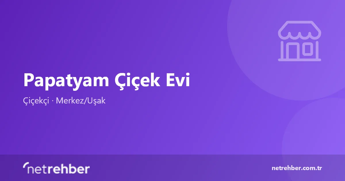 Papatyam Çiçek Evi kapak görseli