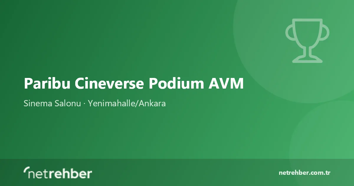 Paribu Cineverse Podium AVM kapak görseli