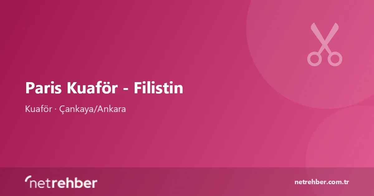 Paris Kuaför - Filistin kapak görseli