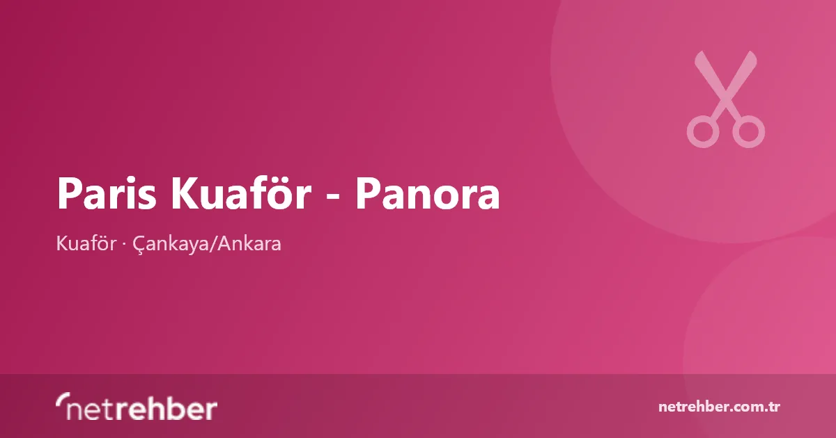 Paris Kuaför - Panora kapak görseli
