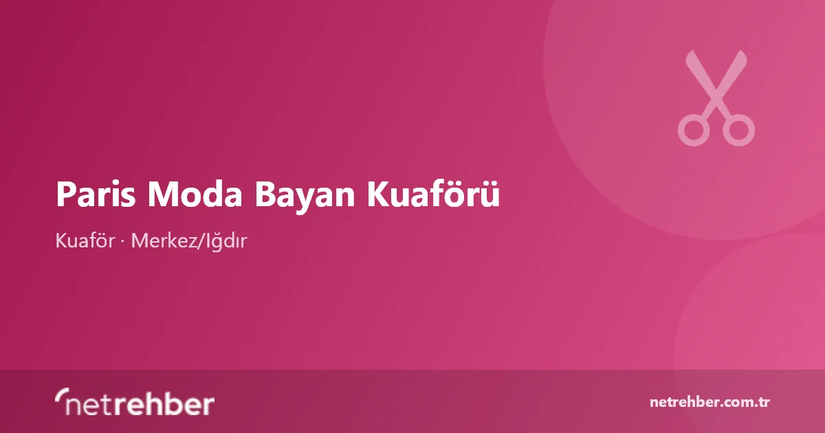 Paris Moda Bayan Kuaförü kapak görseli