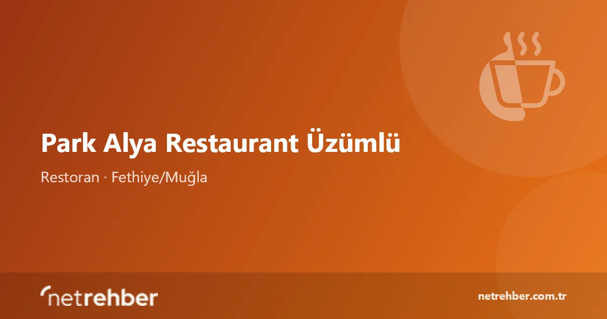 Park Alya Restaurant Üzümlü kapak görseli