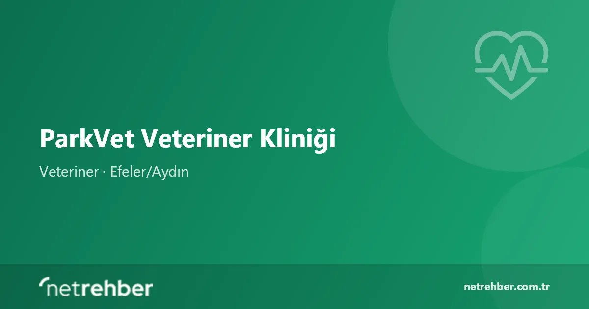 ParkVet Veteriner Kliniği kapak görseli