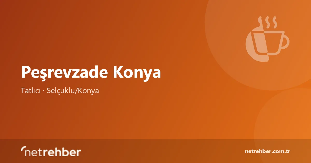 Peşrevzade Konya kapak görseli