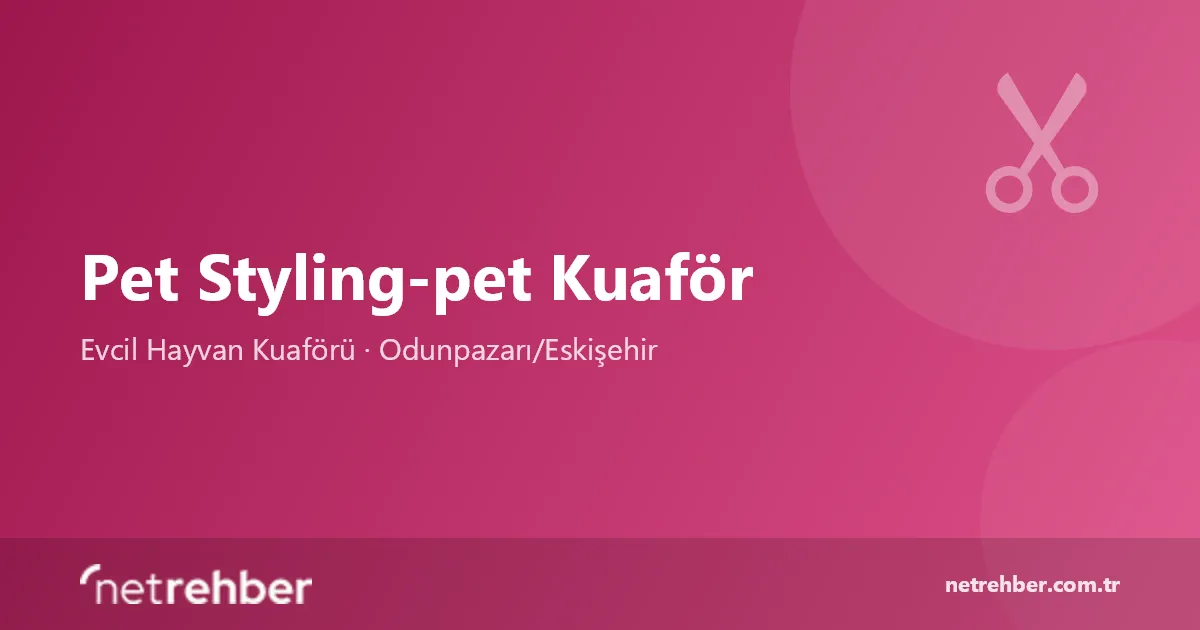 Pet Styling-pet Kuaför kapak görseli