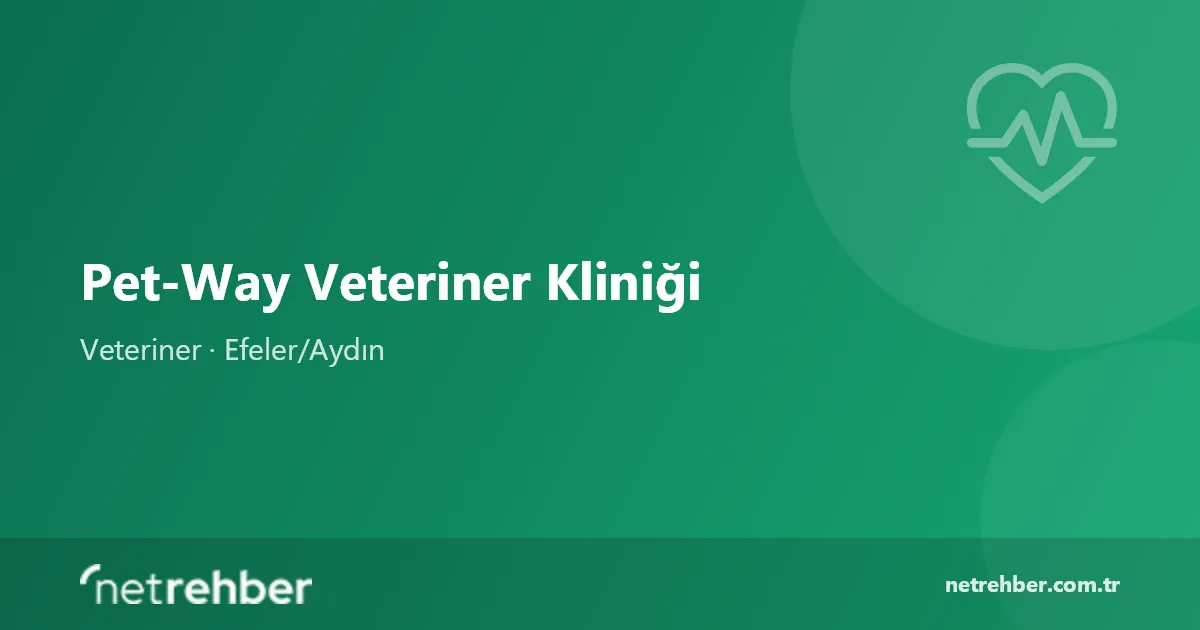 Pet-Way Veteriner Kliniği kapak görseli