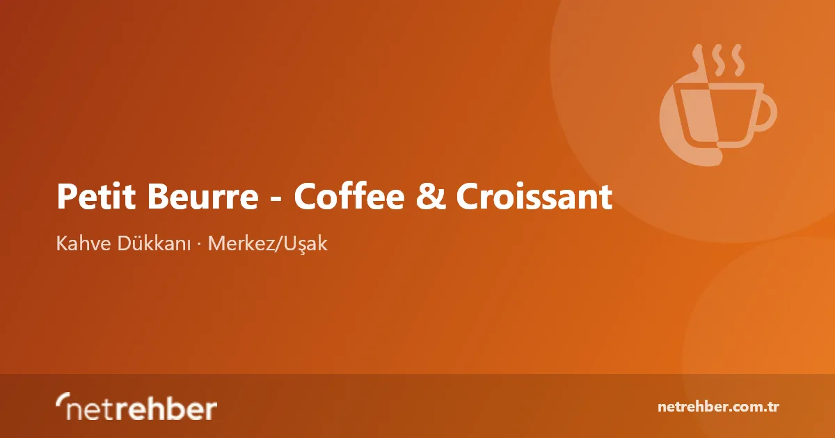 Petit Beurre - Coffee & Croissant kapak görseli