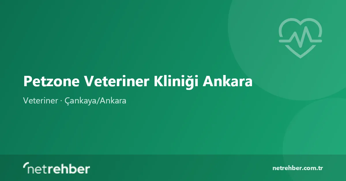 Petzone Veteriner Kliniği Ankara kapak görseli