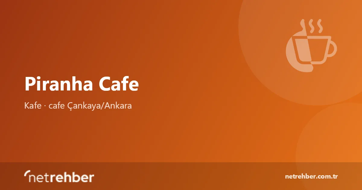 Piranha Cafe kapak görseli