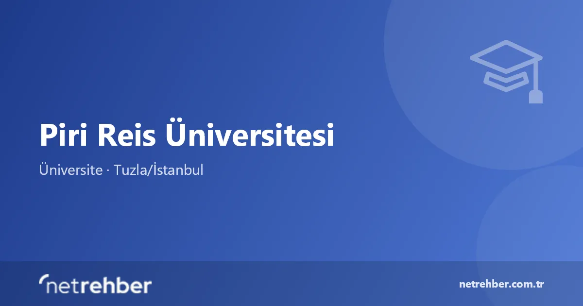 Piri Reis Üniversitesi kapak görseli