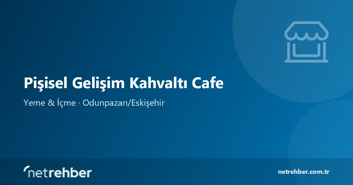 Pişisel Gelişim Kahvaltı Cafe kapak görseli