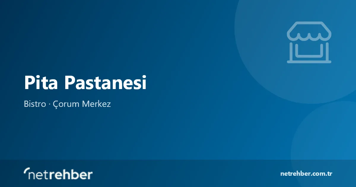 Pita Pastanesi kapak görseli