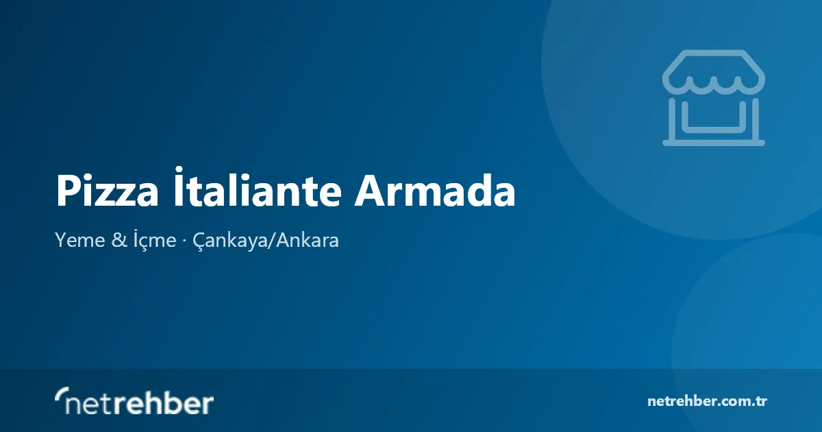 Pizza İtaliante Armada kapak görseli
