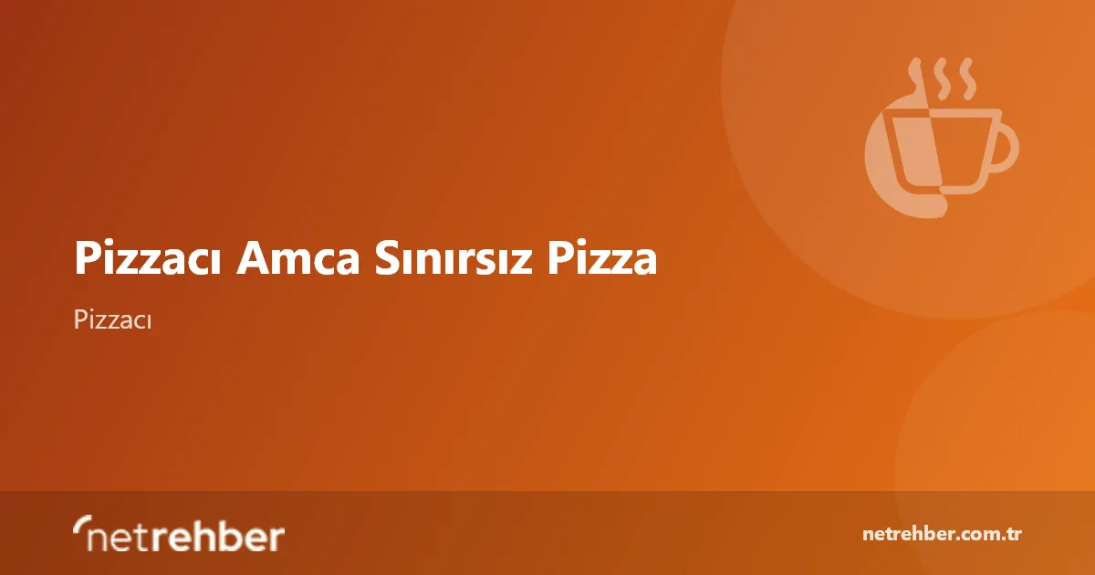 Pizzacı Amca Sınırsız Pizza kapak görseli