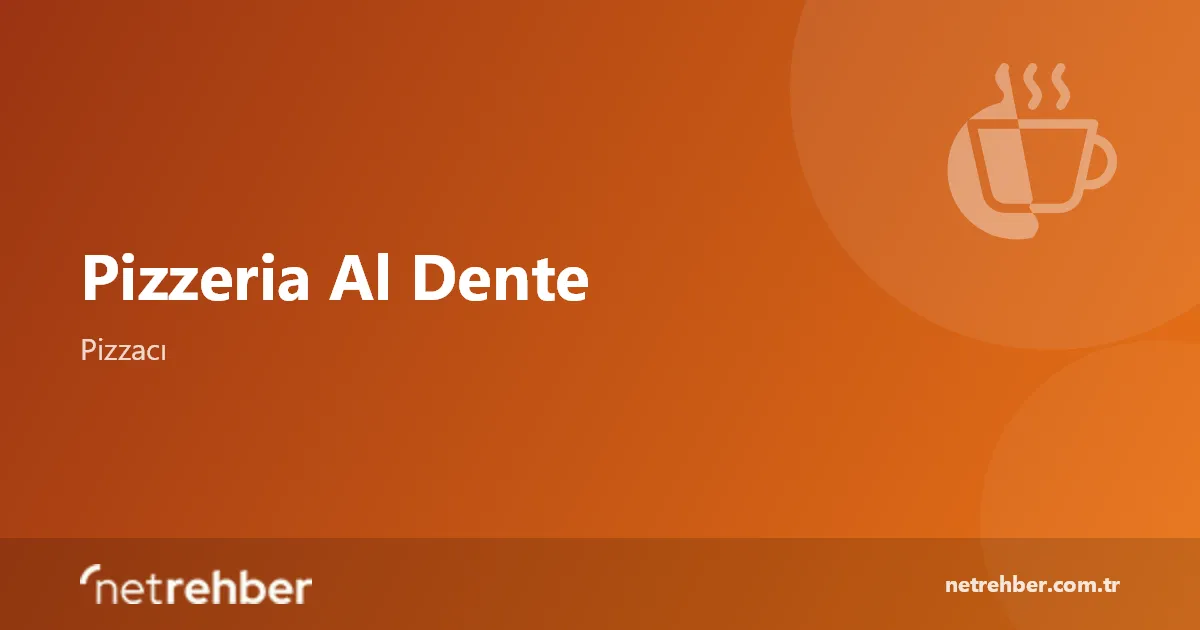 Pizzeria Al Dente kapak görseli