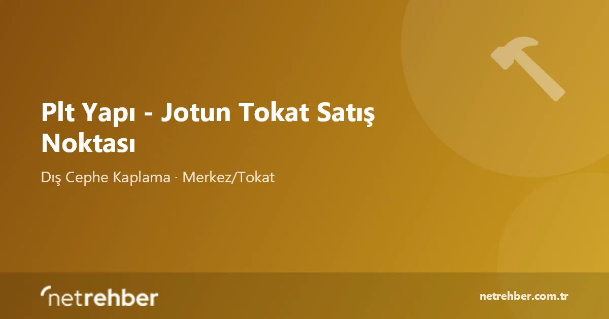 Plt Yapı - Jotun Tokat Satış Noktası kapak görseli