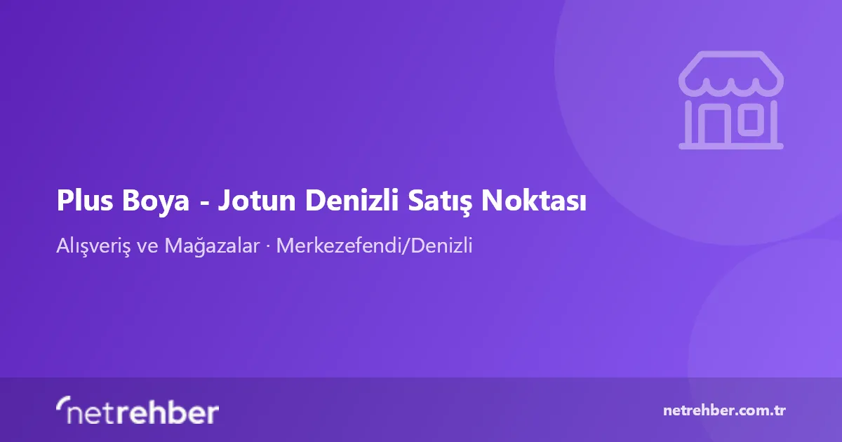 Plus Boya - Jotun Denizli Satış Noktası kapak görseli