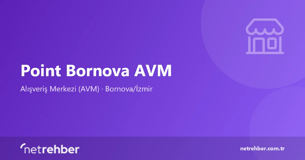 Point Bornova AVM kapak görseli
