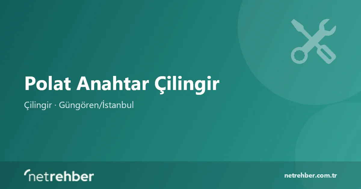 Polat Anahtar Çilingir kapak görseli