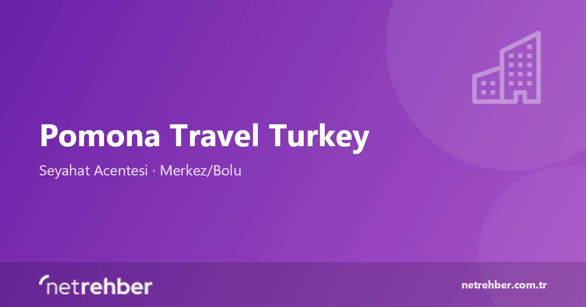Pomona Travel Turkey kapak görseli