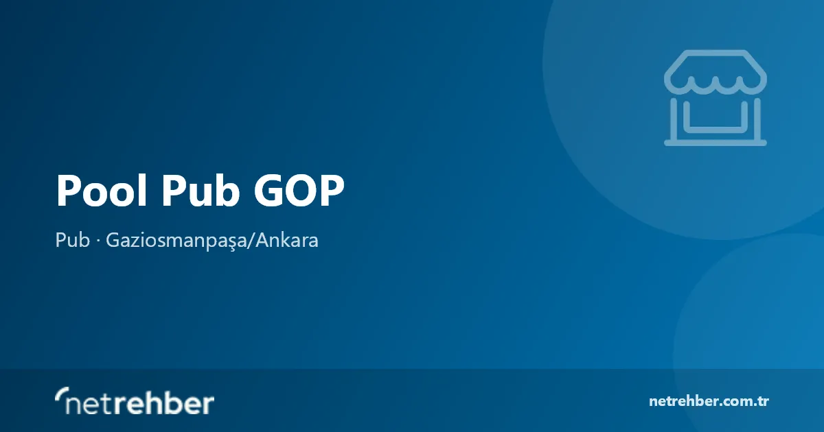 Pool Pub GOP kapak görseli