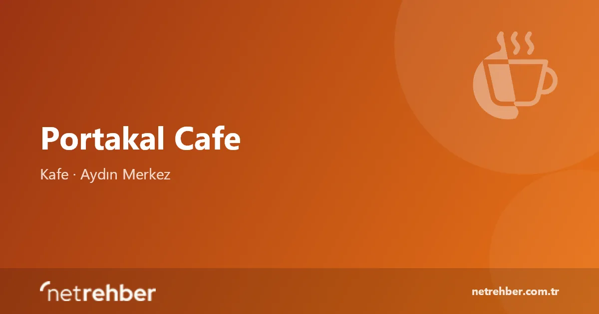 Portakal Cafe kapak görseli