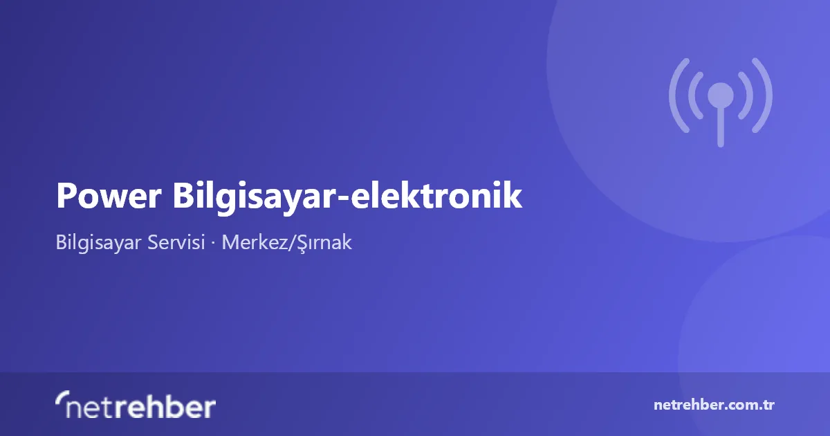 Power Bilgisayar-elektronik kapak görseli