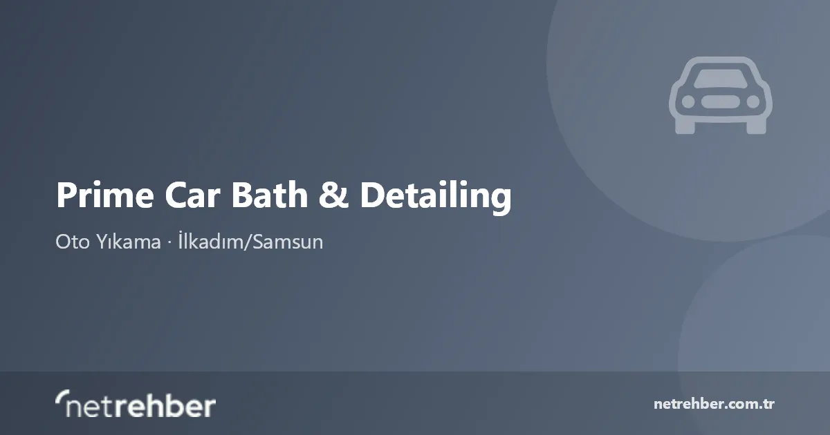 Prime Car Bath & Detailing kapak görseli