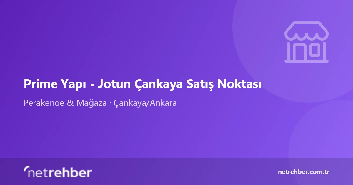 Prime Yapı - Jotun Çankaya Satış Noktası kapak görseli