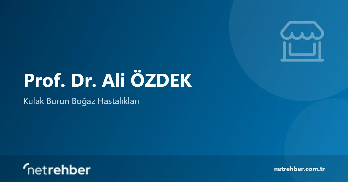 Prof. Dr. Ali ÖZDEK kapak görseli