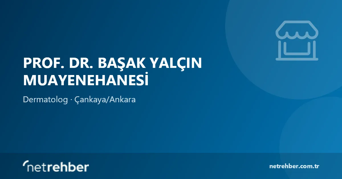 Prof. DR. Başak Yalçın Muayenehanesi kapak görseli