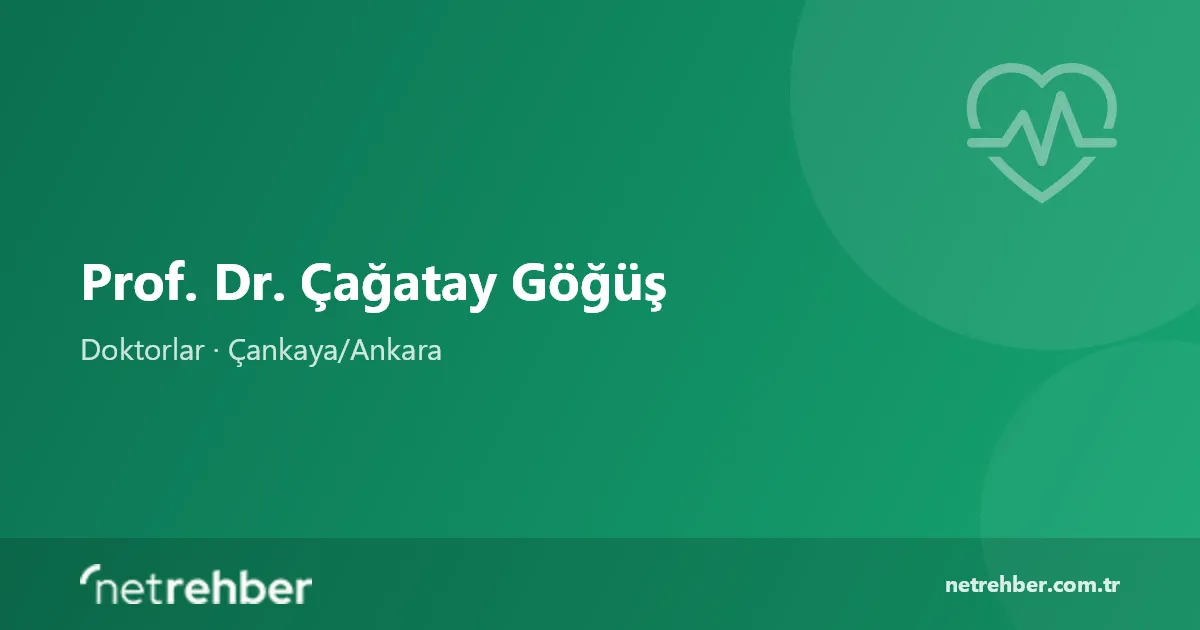 Prof. Dr. Çağatay Göğüş kapak görseli
