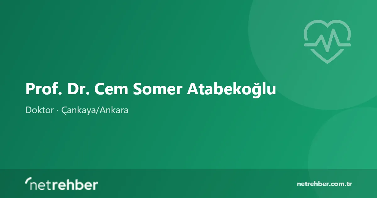 Prof. Dr. Cem Somer Atabekoğlu kapak görseli