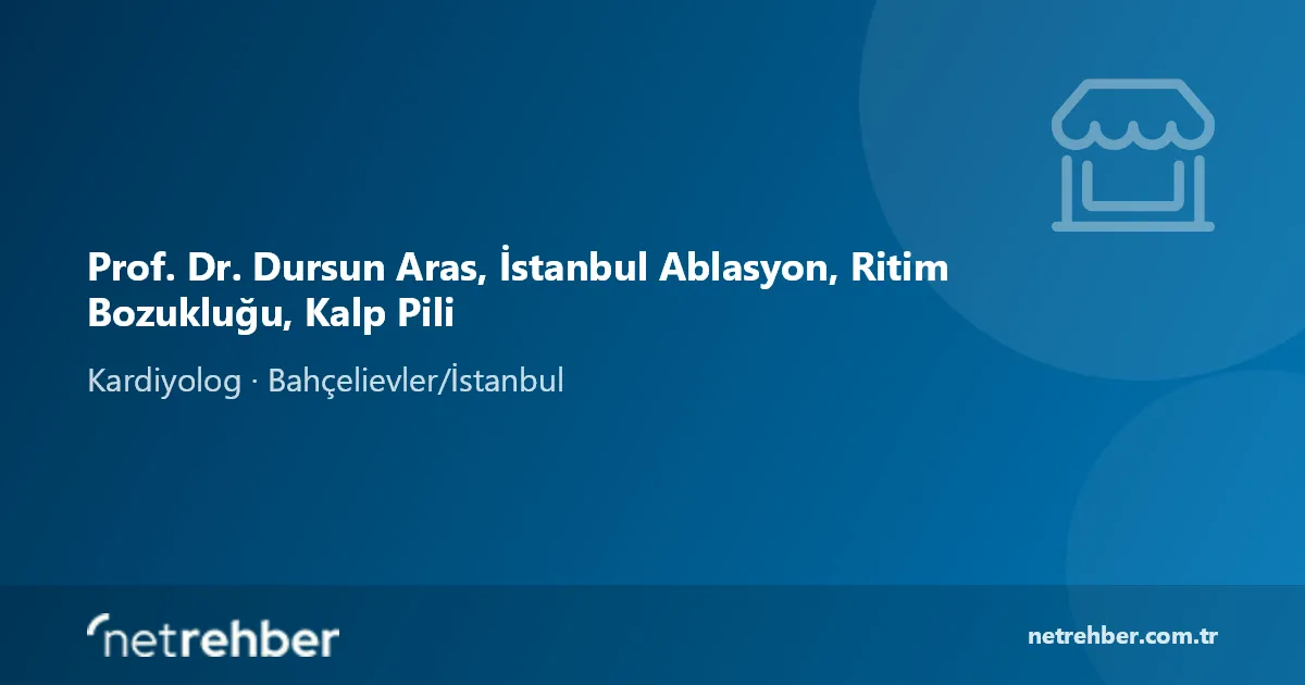 Prof. Dr. Dursun Aras, İstanbul Ablasyon, Ritim Bozukluğu, Kalp Pili kapak görseli