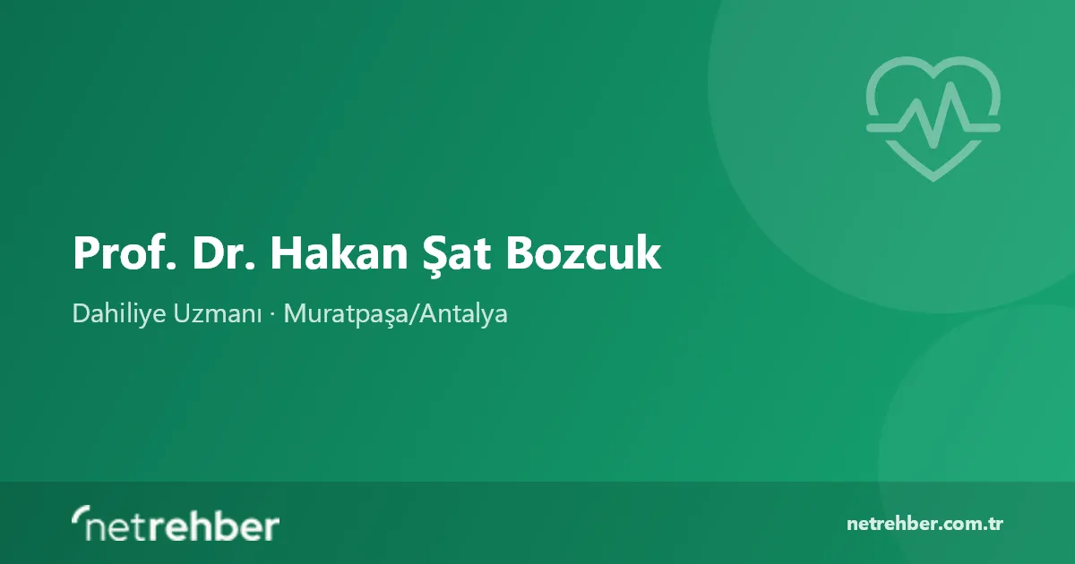 Prof. Dr. Hakan Şat Bozcuk kapak görseli