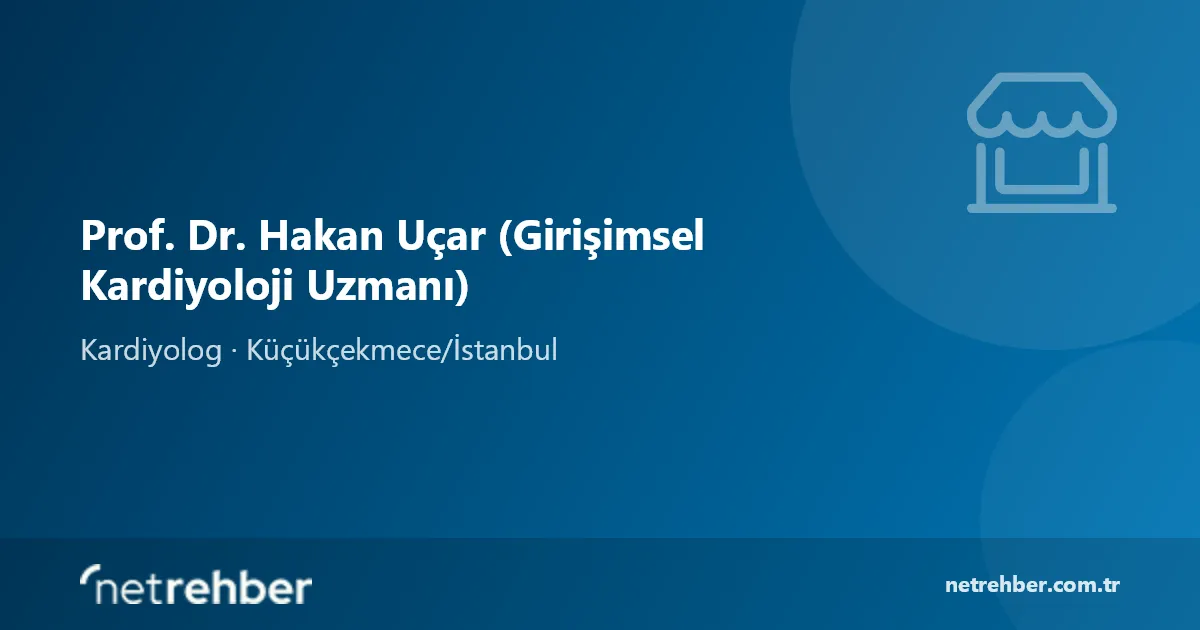 Prof. Dr. Hakan Uçar (Girişimsel Kardiyoloji Uzmanı) kapak görseli