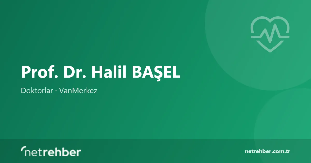 Prof. Dr. Halil BAŞEL kapak görseli