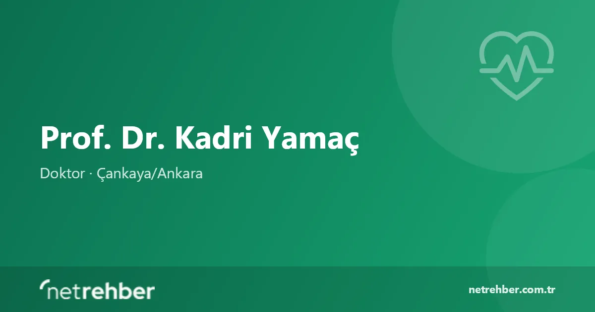 Prof. Dr. Kadri Yamaç kapak görseli