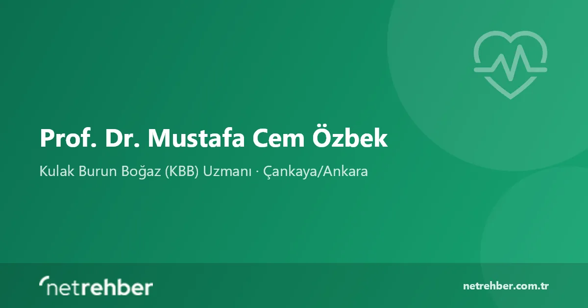 Prof. Dr. Mustafa Cem Özbek kapak görseli