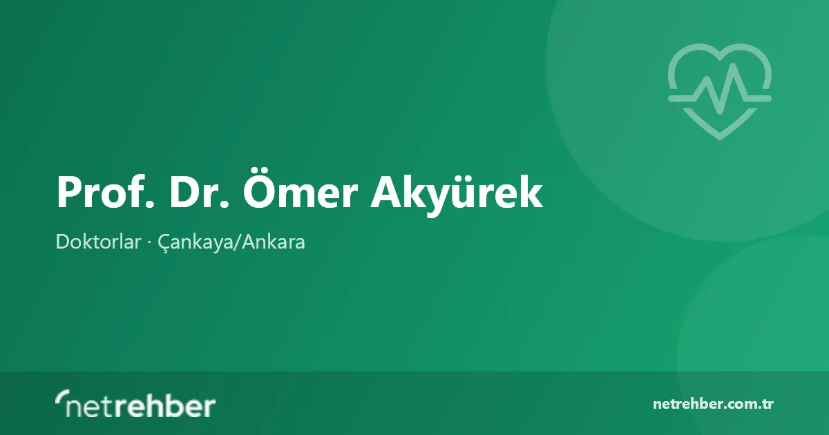 Prof. Dr. Ömer Akyürek kapak görseli