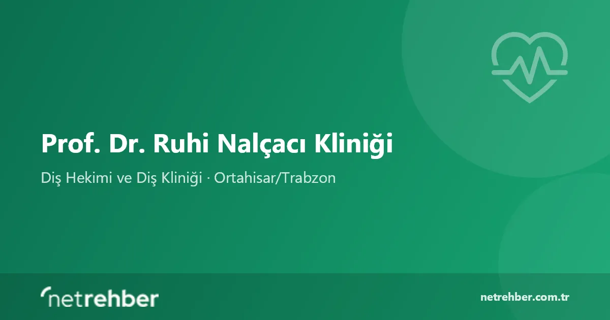Prof. Dr. Ruhi Nalçacı Kliniği kapak görseli