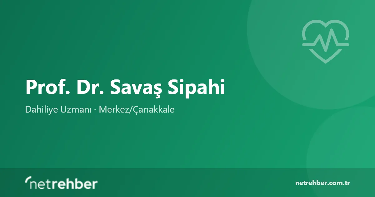 Prof. Dr. Savaş Sipahi kapak görseli