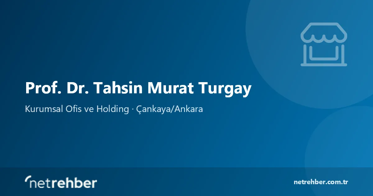 Prof. Dr. Tahsin Murat Turgay kapak görseli
